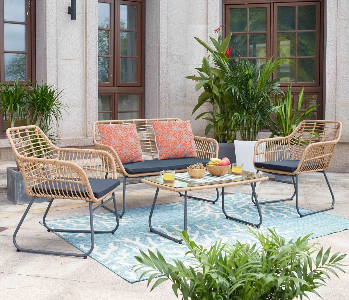 Polyrattan Garnitur Set – Schöne Terrasse
